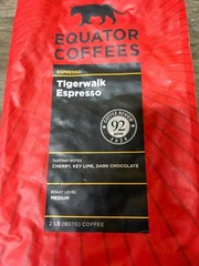 2x 2lbs Equator Coffee Tigerwalk Espresso Medium Roast Born 5/2025 Whole Bean