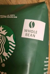 STARBUCKS FRENCH ROAST Whole Bean Coffee Dark Roast 2 BAGS X 12 oz/340g EACH