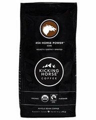Kicking Horse Coffee 454 Horse Power Dark Roast Whole Bean 10 Oz Certified Organ