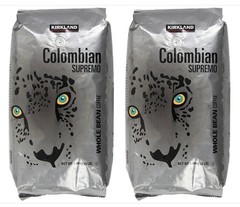 2 Pack- Kirkland Signature 100% Colombian Supremo Coffee, 48 Oz EXP 05/27