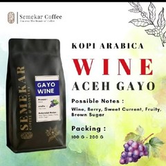 Biji Bubuk Kopi Arabika Aceh Gayo Fermentation Wine Specialty Fresh coffe 200g