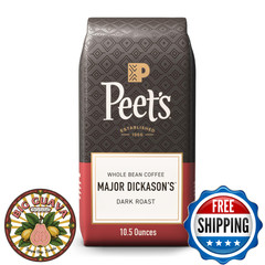 Peet’s Coffee Dark Roast Whole Bean Major Dickason’s Blend 10.5oz Bag