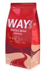 WAY Coffee Medium Roast Whole Bean Coffee – The Original (12 Oz)