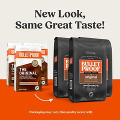 Bulletproof Original Medium Roast Whole Bean Coffee, 12 12 Ounce (Pack of 3)