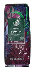 Starbucks Single Origin Sumatra Blend Whole Bean Coffee 1lb / 16oz / 453g Bag