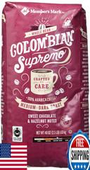Member’s Mark Colombian Supremo Whole Bean Coffee 40oz- Chocolate & Hazelnut