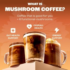 Organic Roast Coffee Infused with 6 Superfood Mushrooms