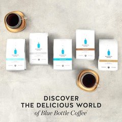 Blue Bottle Whole Bean Organic Coffee Balanced Medium Roast 12 Ounce bag Pack