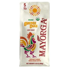 Mayorga Organic Coffee 5lb Buenos Dias – Light Roast Whole Bean Coffee Specia…
