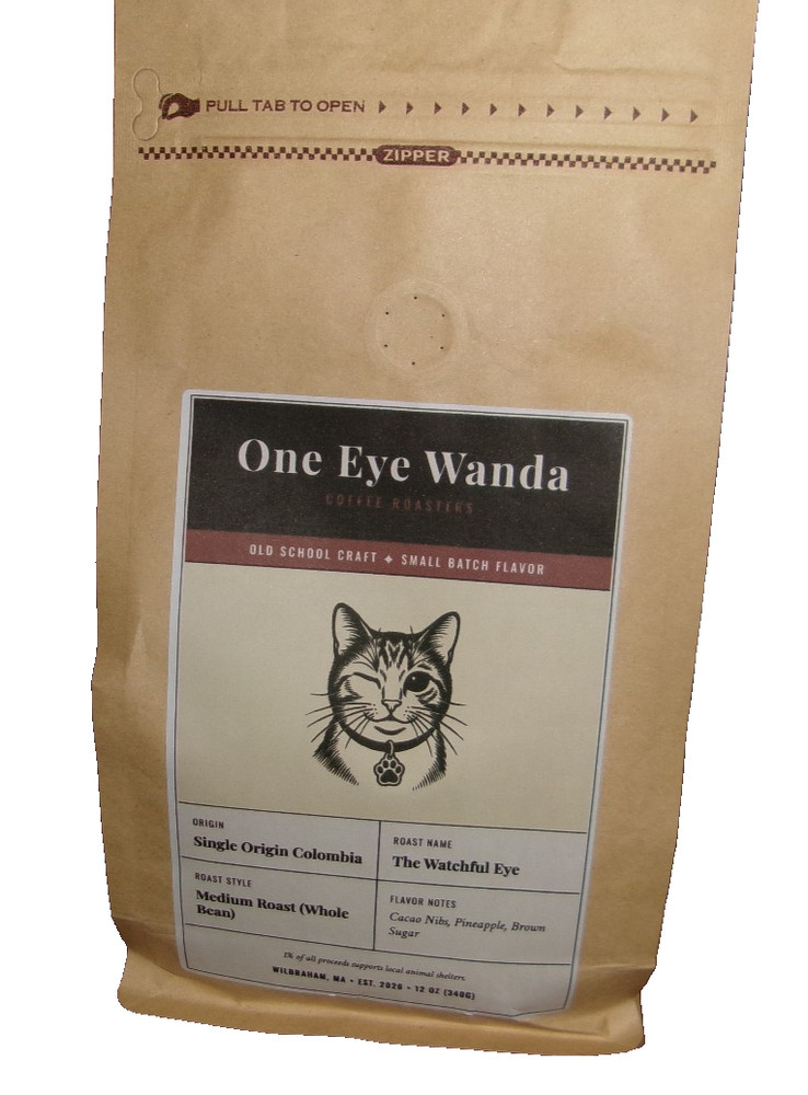 One Eye Wanda Coffee Roasters “The Watchful Eye” Single Origin Roast Columbia.