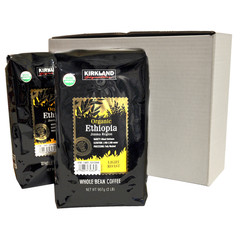 Kirkland Signature Organic Ethiopian Whole Bean Coffee – 2 lbs Fresh Roast
