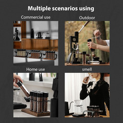 Single Dose Coffee Bean Storage Tubes, 8 Pcs, Coffee Bean Cellars with One-Way E