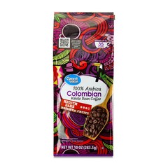 Great Value Colombian Whole Bean Coffee, Medium Dark Roast, 10 oz