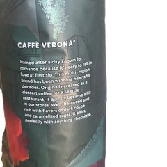 Lot of 6 Starbucks Caffe Verona Whole Bean Dark Roast 1LB/bag