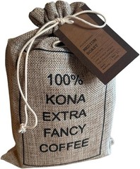 100% Hawaiian Kona Coffee • Extra Fancy • Roasted to Order • 5 x 1 lb Burlap Bag
