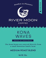 Kona Coffee Whole Bean 5 lbs – Medium Roast Hawaiian Blend, 100% Arabica, Sustai