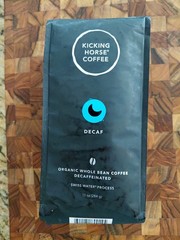 Kicking Horse Coffee, Decaf, Swiss Water Process, Dark Roast, Whole Bean, 10 Oz