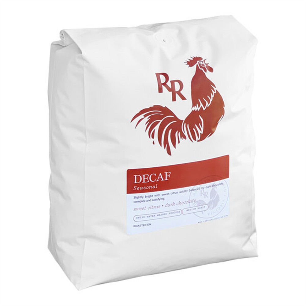 Red Rooster Organic Decaf Peru Whole Bean Coffee 5 lb. WS-110RRDPRU5LB