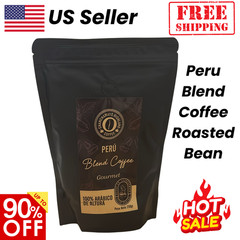 250g Peru Blend Coffee Roasted Bean Arabica Gourmet Blend Home Flavor Fun Gift