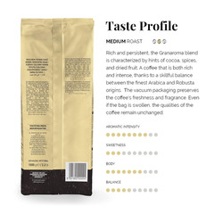 Caffe Vergnano Gran Aroma Whole Bean Coffee 2.2 Lb Bag – Medium Roast Espresso B