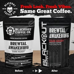 Blackout Coffee Brewtal Awakening Whole Bean Coffee – Dark Roast High Caffeine