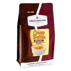 Crme Brle Flavored Coffee Medium Roast Kosher Whole Bean Dessert Drink 12 oz