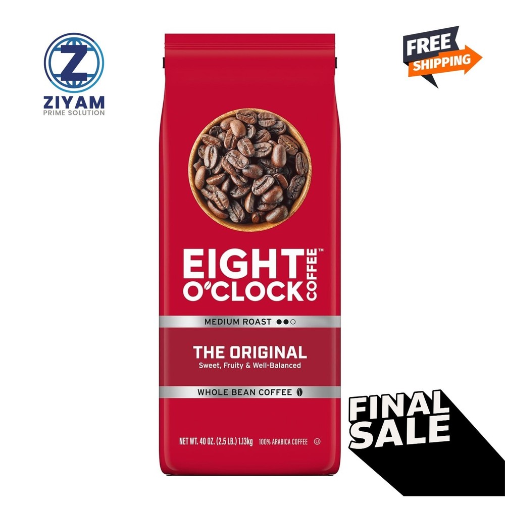 Eight O’Clock Coffee Whole Bean, The Original, 40 Ounce