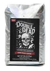 Raven’s Brew Double Dead Dark Roast Whole Bean Coffee – High Caffeine 5Lb