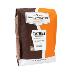 Tanzanian Peaberry Coffee Whole Bean 5lb Light Roast Kosher Sweet Notes Lemon…