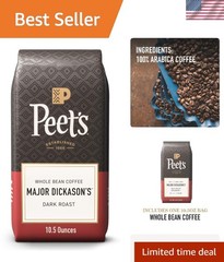 Indulge in Major Dickason’s Blend – Dark Roast Whole Bean Coffee, 10.5 Oz
