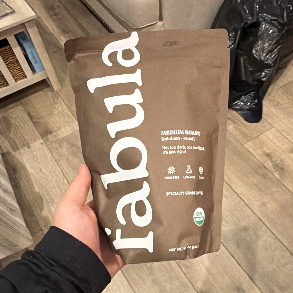 Fabula Medium Roast Whole Bean Coffee, Peru Single Origin USDA Organic 12 oz