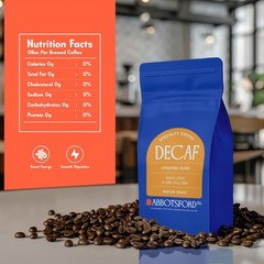 Whole Bean Decaf Coffee, Medium Roast 12 oz Bag, Chemical-Free Specialty Deca…