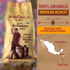 Mayorga Organic Coffee 2lb Artesano Blend – Medium Roast 32 Ounce (Pack of 1)