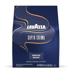 Super Crema Whole Bean Coffee, Medium Espresso Roast, Arabica and Robusta Blend