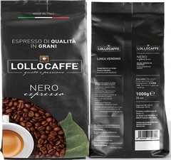 Coffee Lollo Beans Passion Line Black Blend Passion 1kg Bean Envelopes