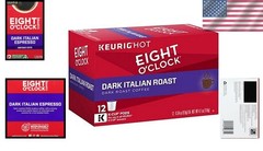 Eight O’Clock Dark Italian Roast Coffee Pods – 12 Rich & Caffeinated Servings