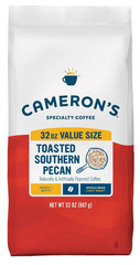 Roasted Whole Bean Coffee, Flavored, Toasted Southern Pecan, 32 Ounce