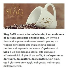 SIAG Coffee Beans ITALIAN COFFEE Line LAPILLI Blend 1 kg Bags Espresso Napoli