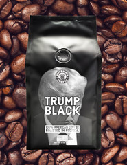 Trump Black Dark Roast Whole Beans 100% Made in the USA Hawaiian Grown