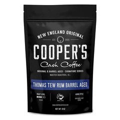 Rum Barrel Aged Coffee Single-Origin Rwandan Beans Medium Roast Whole 12oz