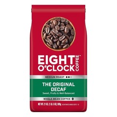 Eight O’Clock Coffee Decaf Medium Roast Whole Beans 21 oz – 1 Pack