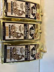 3 Packs MULVADI 100% KONA COFFEE BEAN 7 Oz Ea Bb 2/27 Gourmet Roast Free Ship