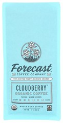 Cloudberry Forecast Organic Whole Bean Coffee 12Oz Beans 12 Oz 6 Pack