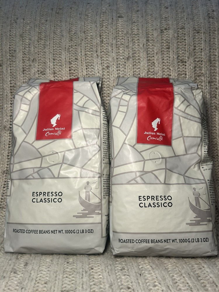 Julius Meinl Crema Espresso Classico: Medium Roasted Coffee Beans 1kg 2 pack!