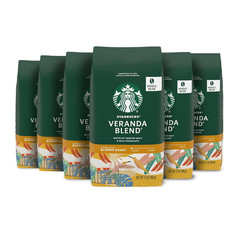 Whole Bean Coffee, Blonde Roast Coffee, Veranda Blend, 100% Arabica, 6 Bags (12