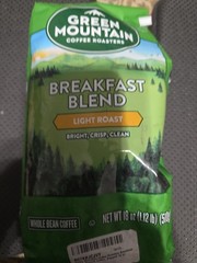 Green Mountain Coffee Roasters Breakfast Blend Whole Bean Coffee Bagged 180z