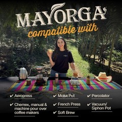 Mayorga Organic Coffee 5lb Buenos Dias – Light Roast Whole Bean Coffee Specia…