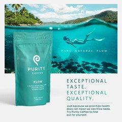 Purity Coffee FLOW Original Medium Roast Whole Bean 12oz Bag | Specialty-Grad…