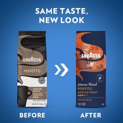 Lavazza House Blend Perfetto Whole Bean Coffee 12oz Bag, 12 Ounce (Pack of 1)