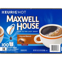 Maxwell House House Blend Medium Roast K-Cup® Coffee Pods, 100 ct Box